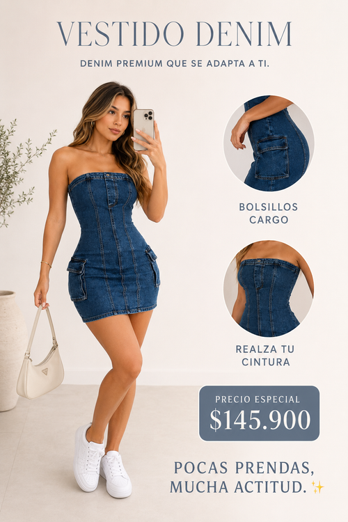 VESTIDO DENIM